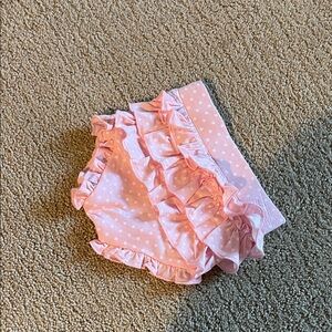 Posh Peanut Pink Ruffled Kids Bloomers